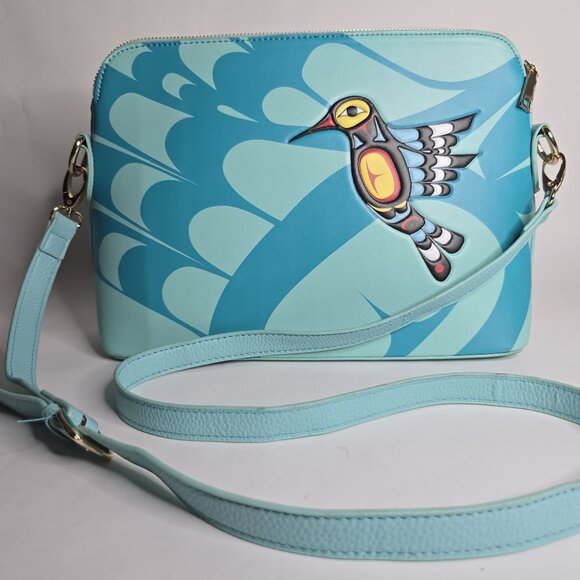 Hummingbird Art Bag by Native Artist Francis Dick - Picture 1 of 4